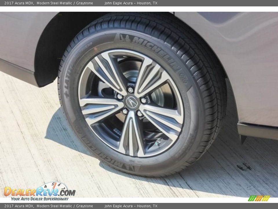 2017 Acura MDX Modern Steel Metallic / Graystone Photo #12