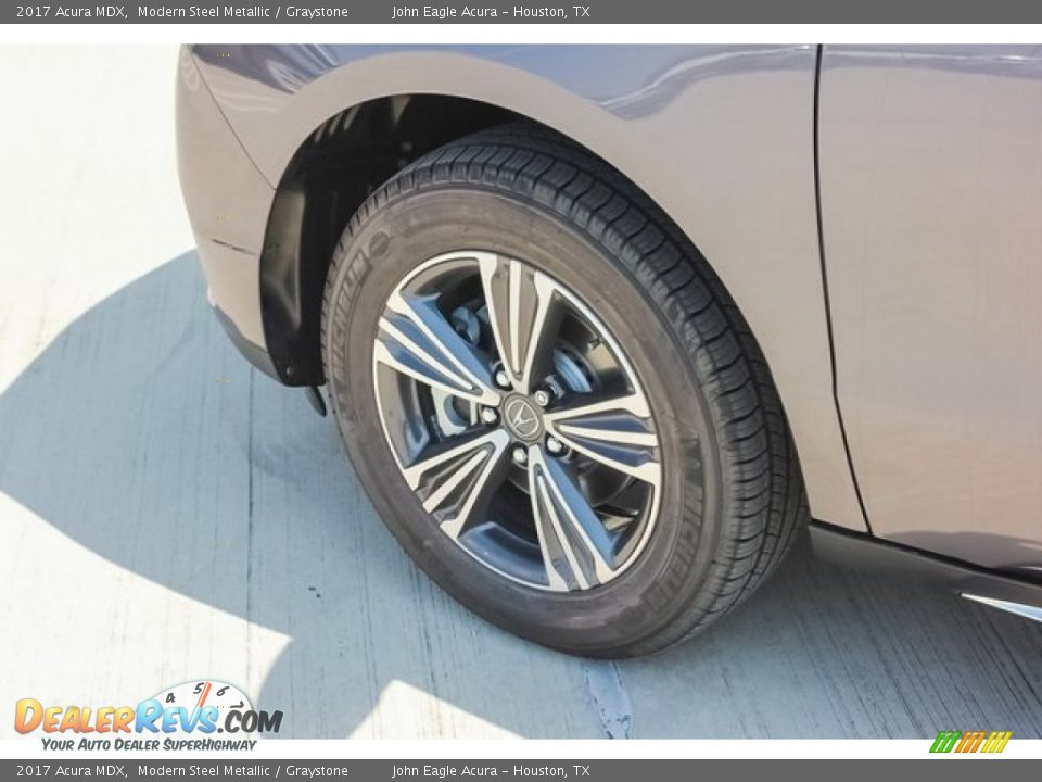 2017 Acura MDX Modern Steel Metallic / Graystone Photo #14