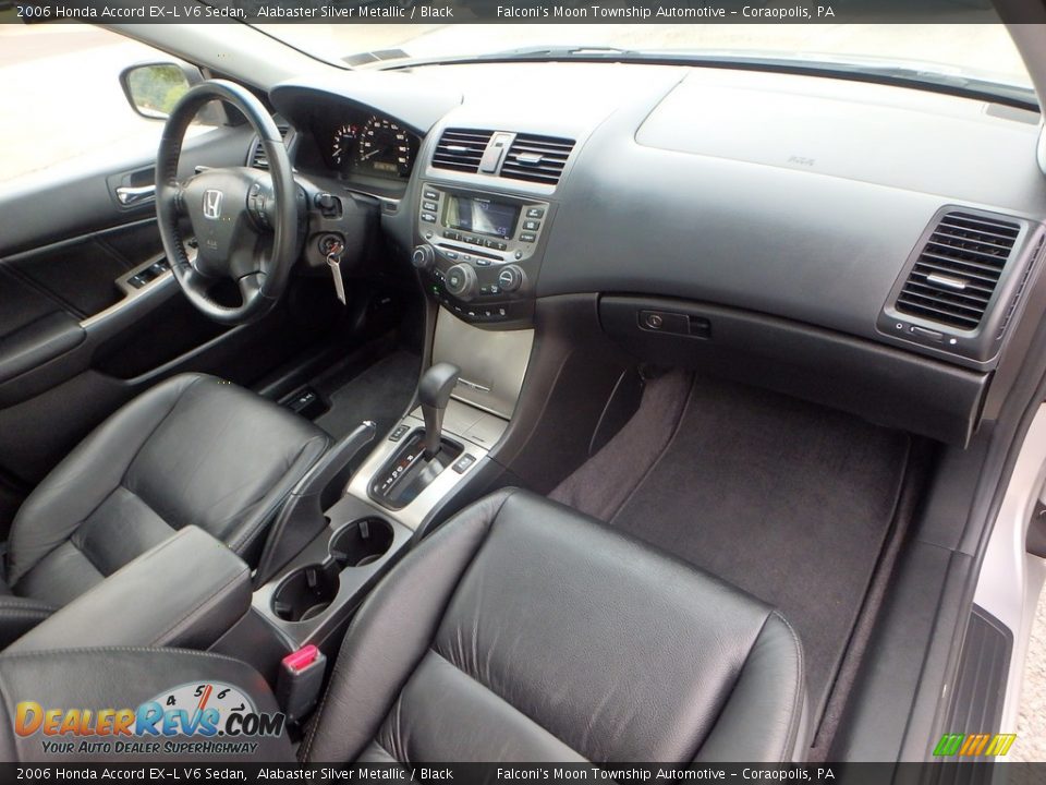 2006 Honda Accord EX-L V6 Sedan Alabaster Silver Metallic / Black Photo #11