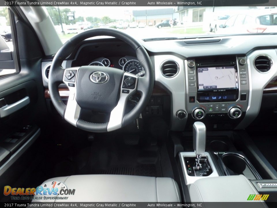 2017 Toyota Tundra Limited CrewMax 4x4 Magnetic Gray Metallic / Graphite Photo #15