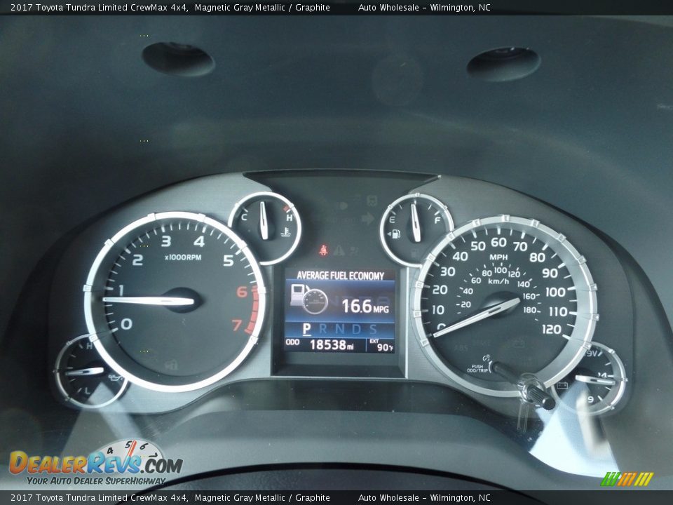 2017 Toyota Tundra Limited CrewMax 4x4 Magnetic Gray Metallic / Graphite Photo #16