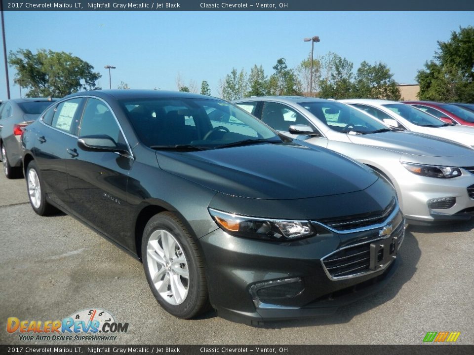 2017 Chevrolet Malibu LT Nightfall Gray Metallic / Jet Black Photo #3