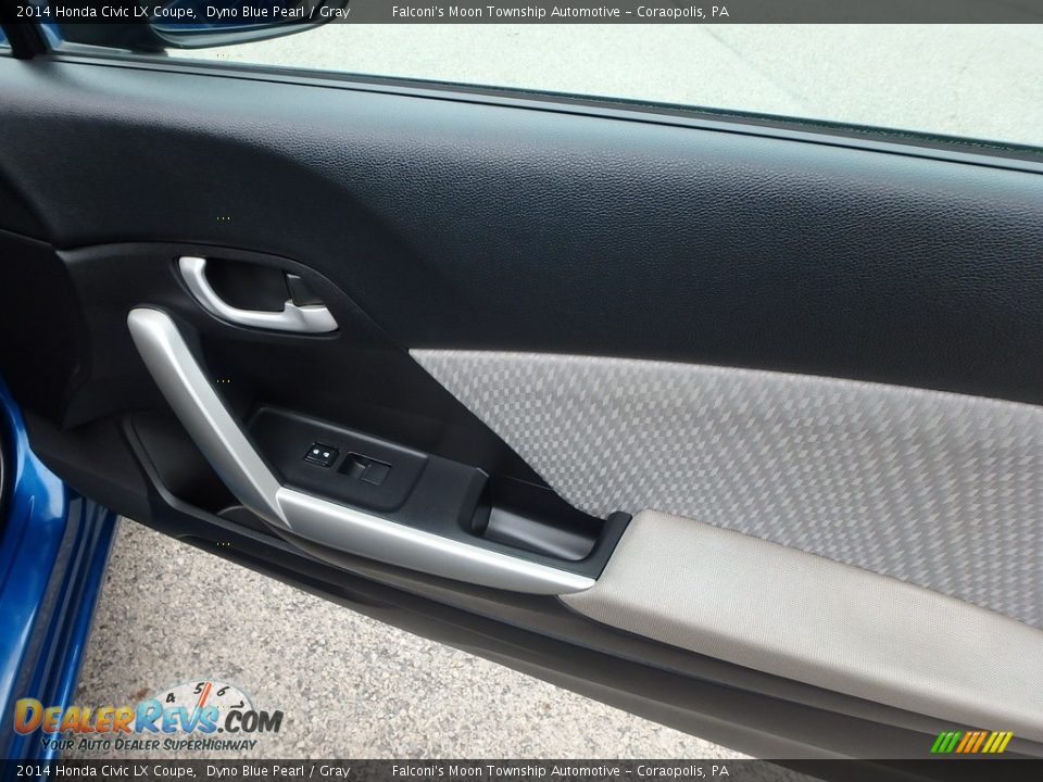 2014 Honda Civic LX Coupe Dyno Blue Pearl / Gray Photo #11