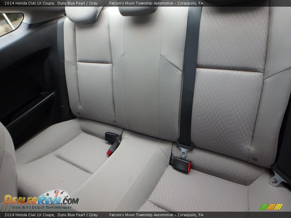 2014 Honda Civic LX Coupe Dyno Blue Pearl / Gray Photo #14
