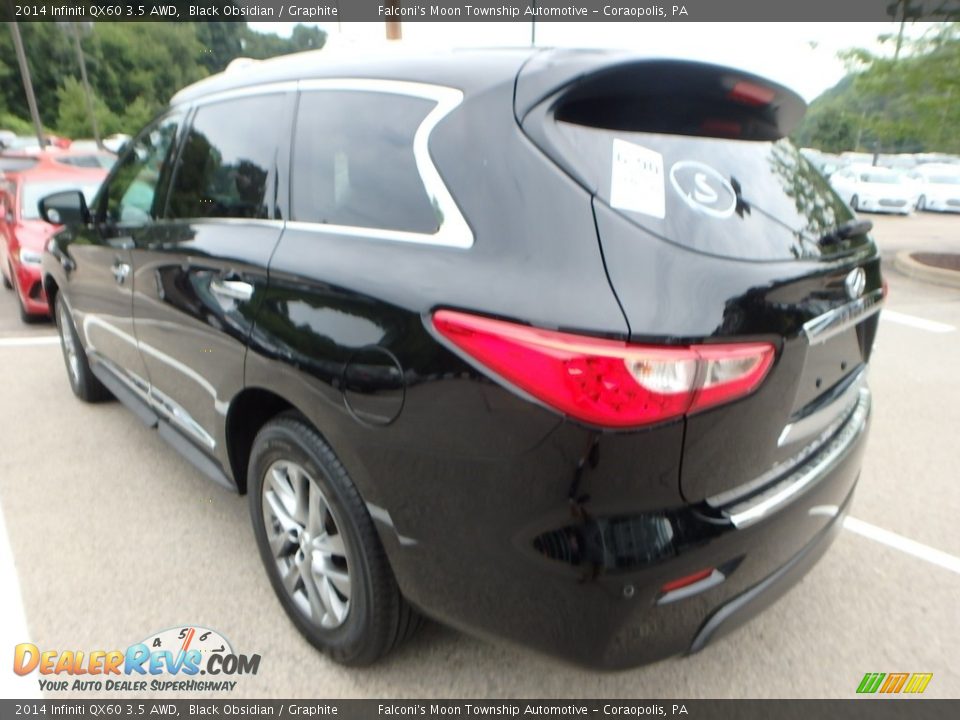 2014 Infiniti QX60 3.5 AWD Black Obsidian / Graphite Photo #2