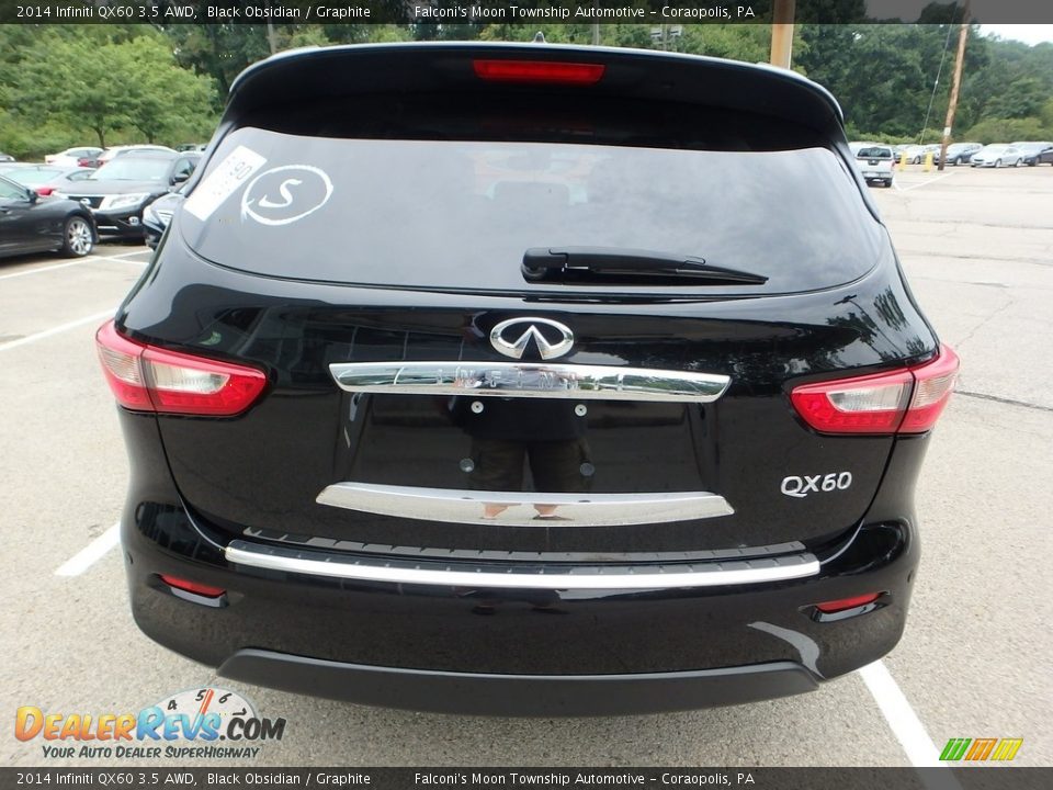 2014 Infiniti QX60 3.5 AWD Black Obsidian / Graphite Photo #3
