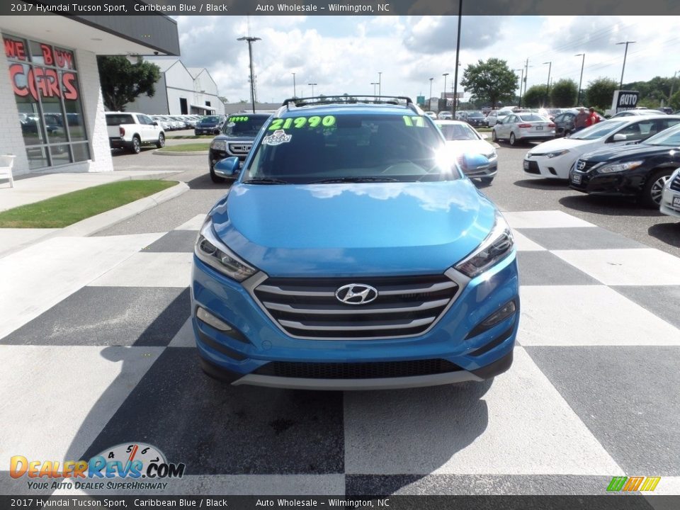 2017 Hyundai Tucson Sport Caribbean Blue / Black Photo #2