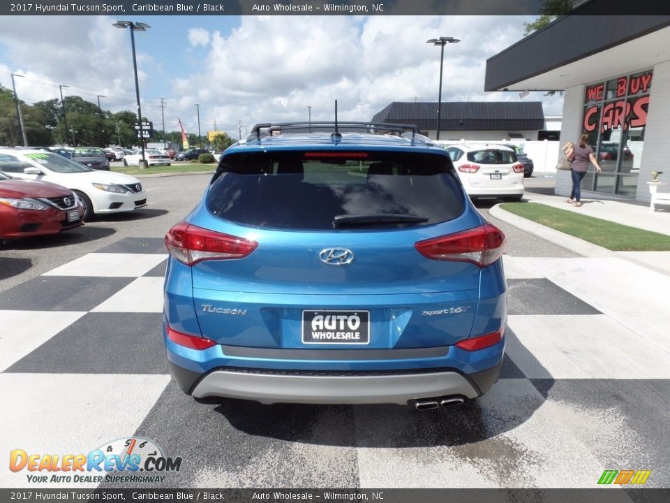 2017 Hyundai Tucson Sport Caribbean Blue / Black Photo #4