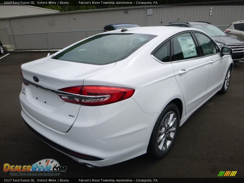 2017 Ford Fusion SE Oxford White / Ebony Photo #2