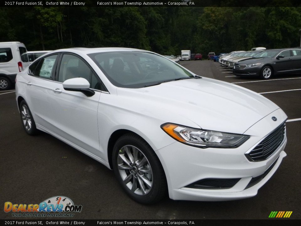 2017 Ford Fusion SE Oxford White / Ebony Photo #3