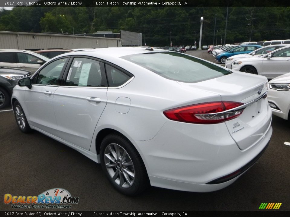 2017 Ford Fusion SE Oxford White / Ebony Photo #6