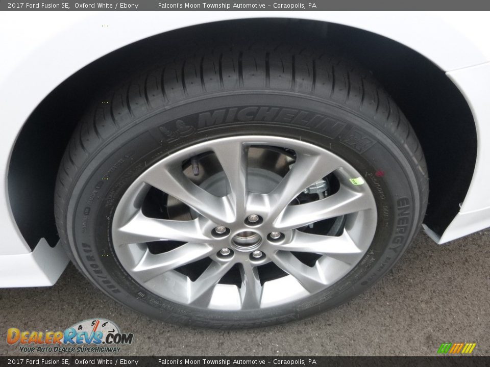 2017 Ford Fusion SE Oxford White / Ebony Photo #7