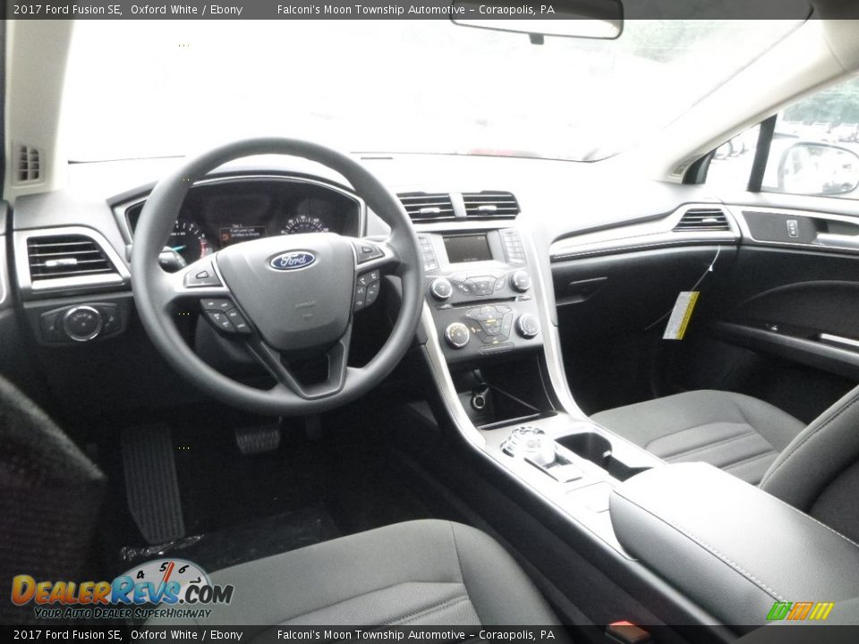 2017 Ford Fusion SE Oxford White / Ebony Photo #9