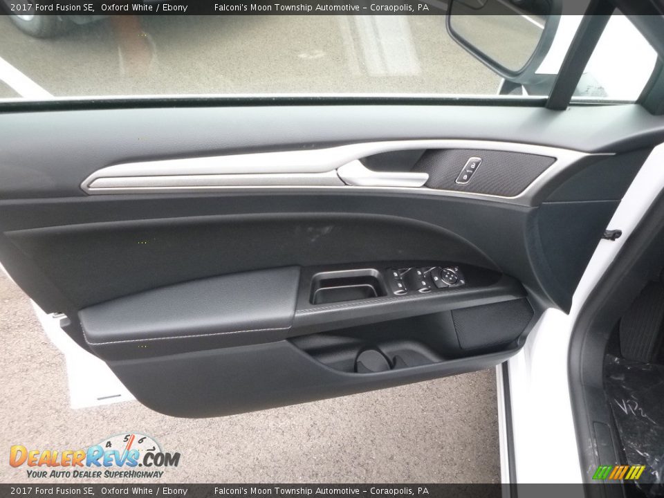 2017 Ford Fusion SE Oxford White / Ebony Photo #10