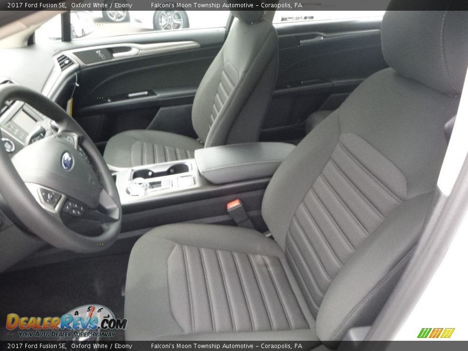 2017 Ford Fusion SE Oxford White / Ebony Photo #11