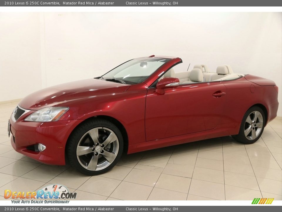 2010 Lexus IS 250C Convertible Matador Red Mica / Alabaster Photo #4