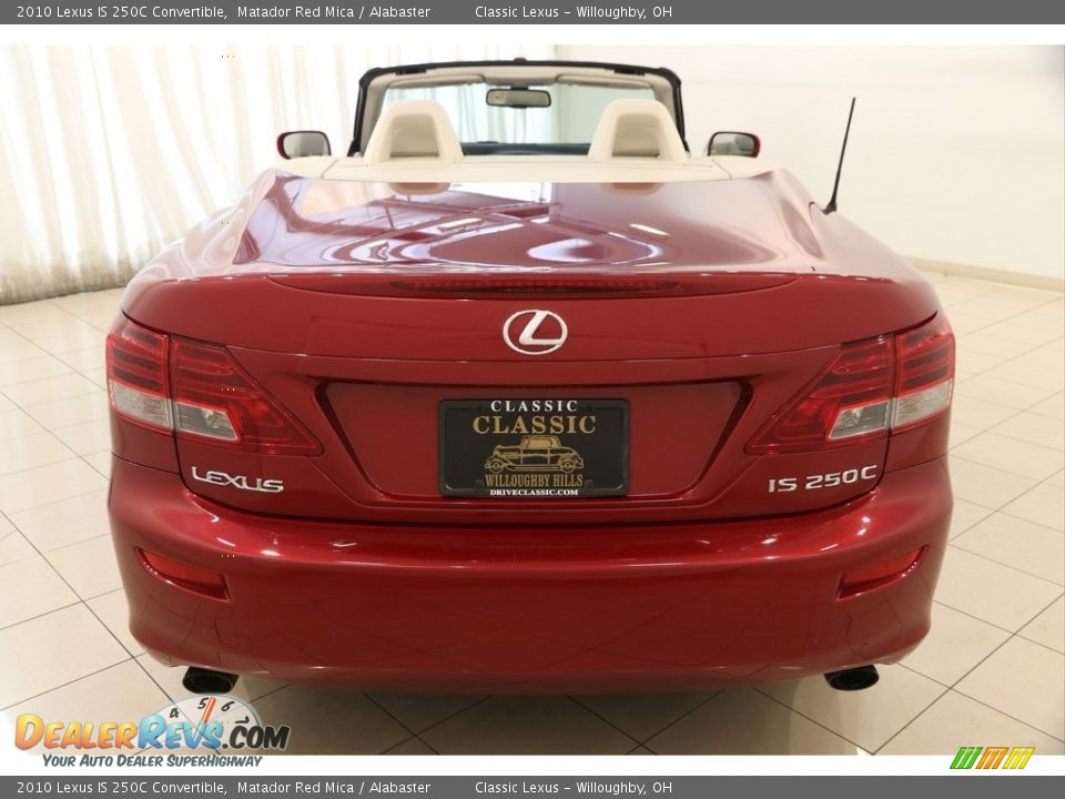 2010 Lexus IS 250C Convertible Matador Red Mica / Alabaster Photo #18