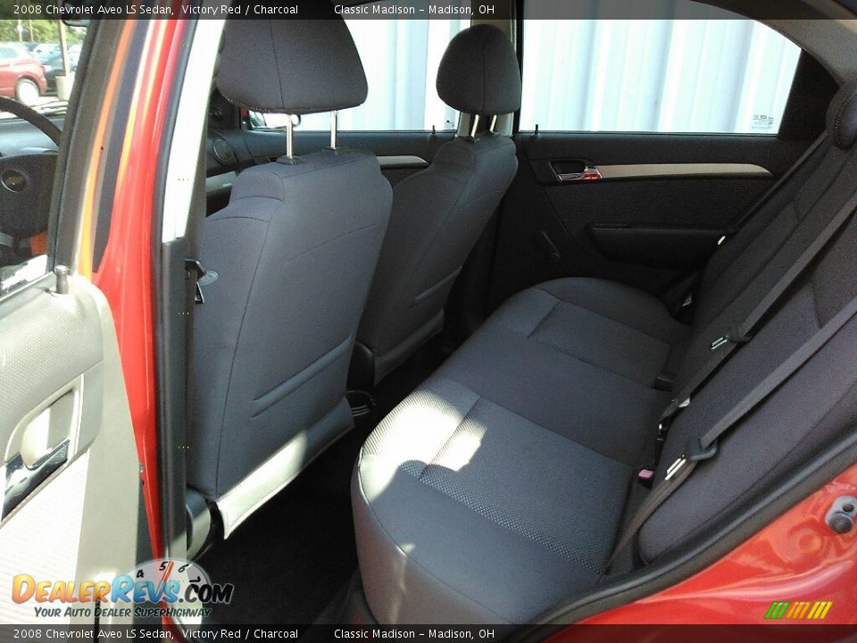 2008 Chevrolet Aveo LS Sedan Victory Red / Charcoal Photo #11