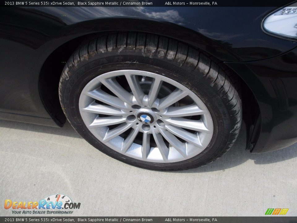 2013 BMW 5 Series 535i xDrive Sedan Black Sapphire Metallic / Cinnamon Brown Photo #5
