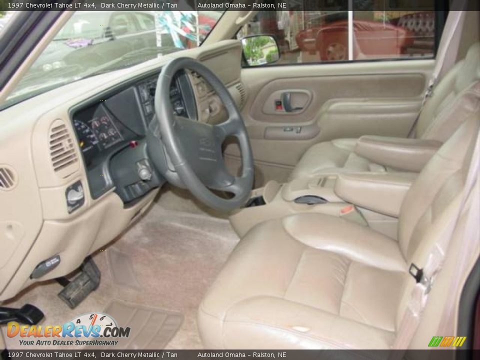 1997 Chevrolet Tahoe LT 4x4 Dark Cherry Metallic / Tan Photo #2