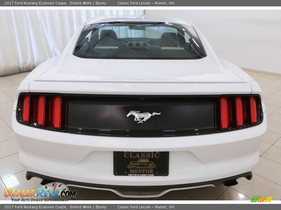 2017 Ford Mustang Ecoboost Coupe Oxford White / Ebony Photo #22