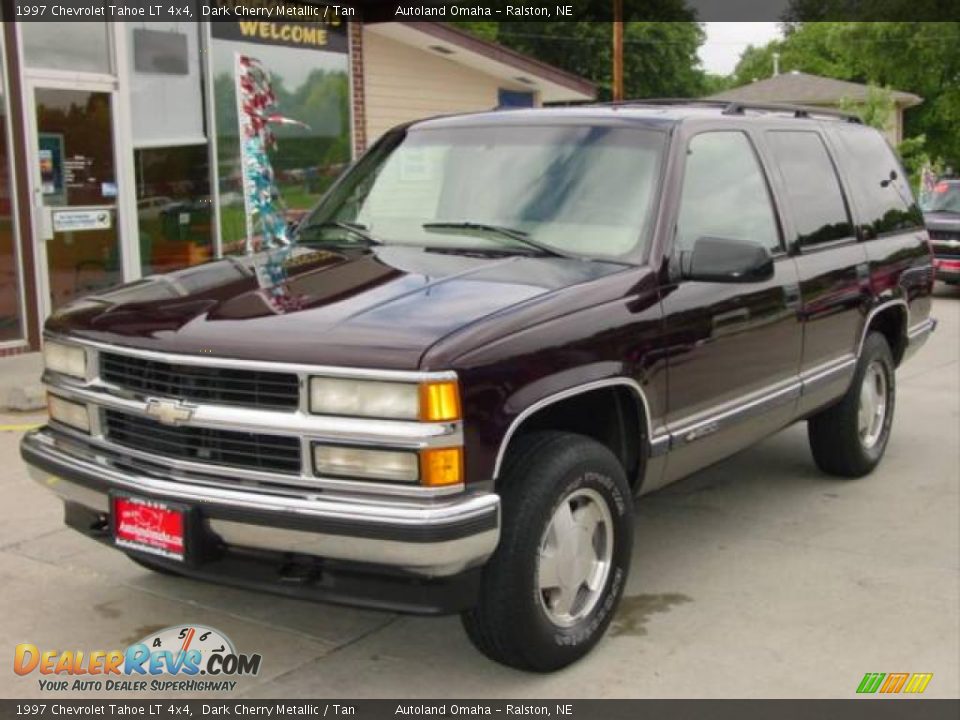 1997 Chevrolet Tahoe LT 4x4 Dark Cherry Metallic / Tan Photo #8