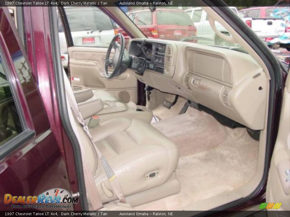 1997 Chevrolet Tahoe LT 4x4 Dark Cherry Metallic / Tan Photo #12