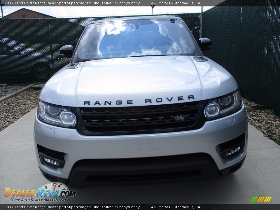 2017 Land Rover Range Rover Sport Supercharged Indus Silver / Ebony/Ebony Photo #8