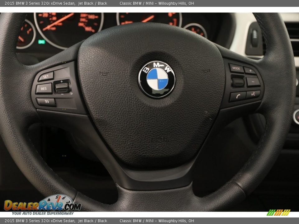 2015 BMW 3 Series 320i xDrive Sedan Jet Black / Black Photo #7