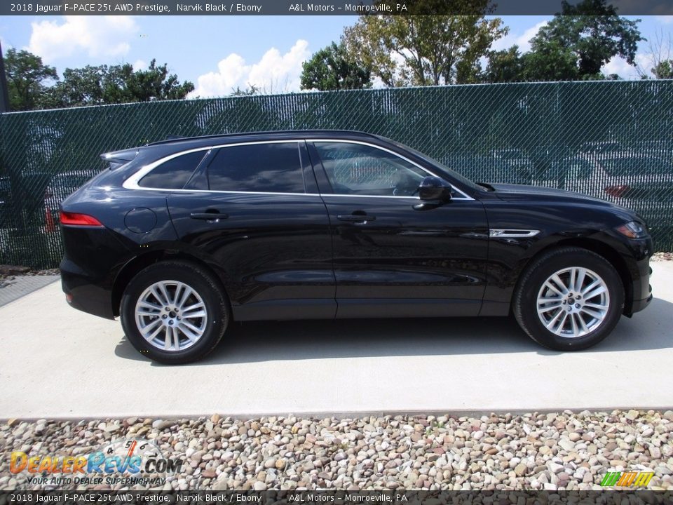 2018 Jaguar F-PACE 25t AWD Prestige Narvik Black / Ebony Photo #2