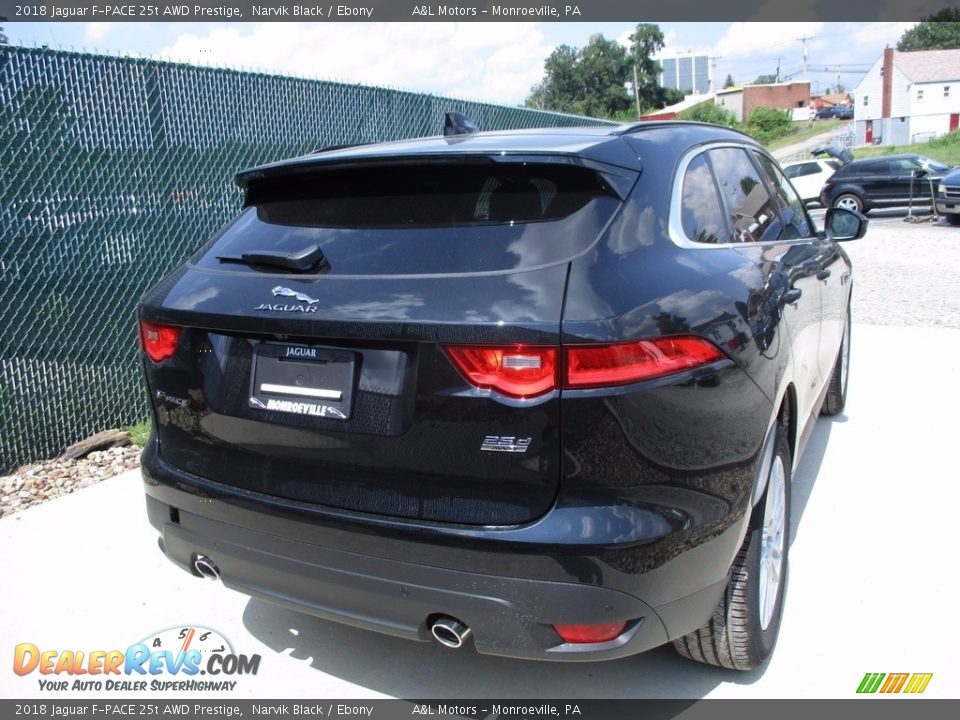 2018 Jaguar F-PACE 25t AWD Prestige Narvik Black / Ebony Photo #3