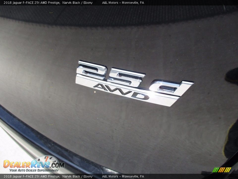 2018 Jaguar F-PACE 25t AWD Prestige Narvik Black / Ebony Photo #4
