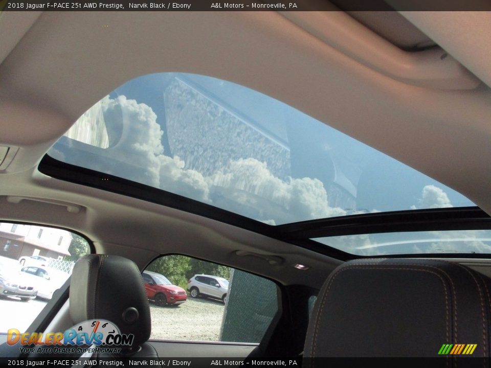 2018 Jaguar F-PACE 25t AWD Prestige Narvik Black / Ebony Photo #10