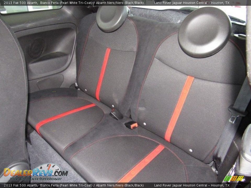 2013 Fiat 500 Abarth Bianco Perla (Pearl White Tri-Coat) / Abarth Nero/Nero (Black/Black) Photo #13