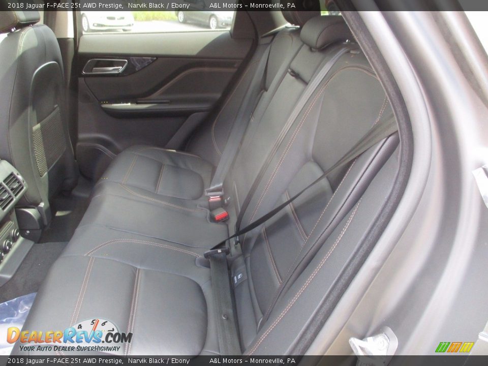 2018 Jaguar F-PACE 25t AWD Prestige Narvik Black / Ebony Photo #12