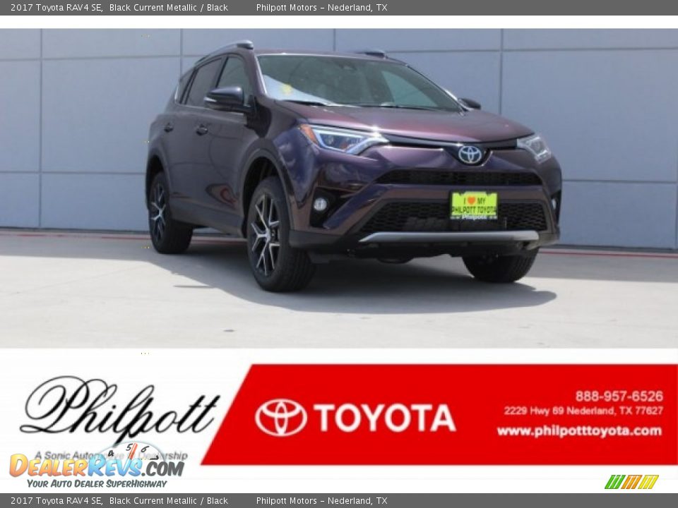 2017 Toyota RAV4 SE Black Current Metallic / Black Photo #1