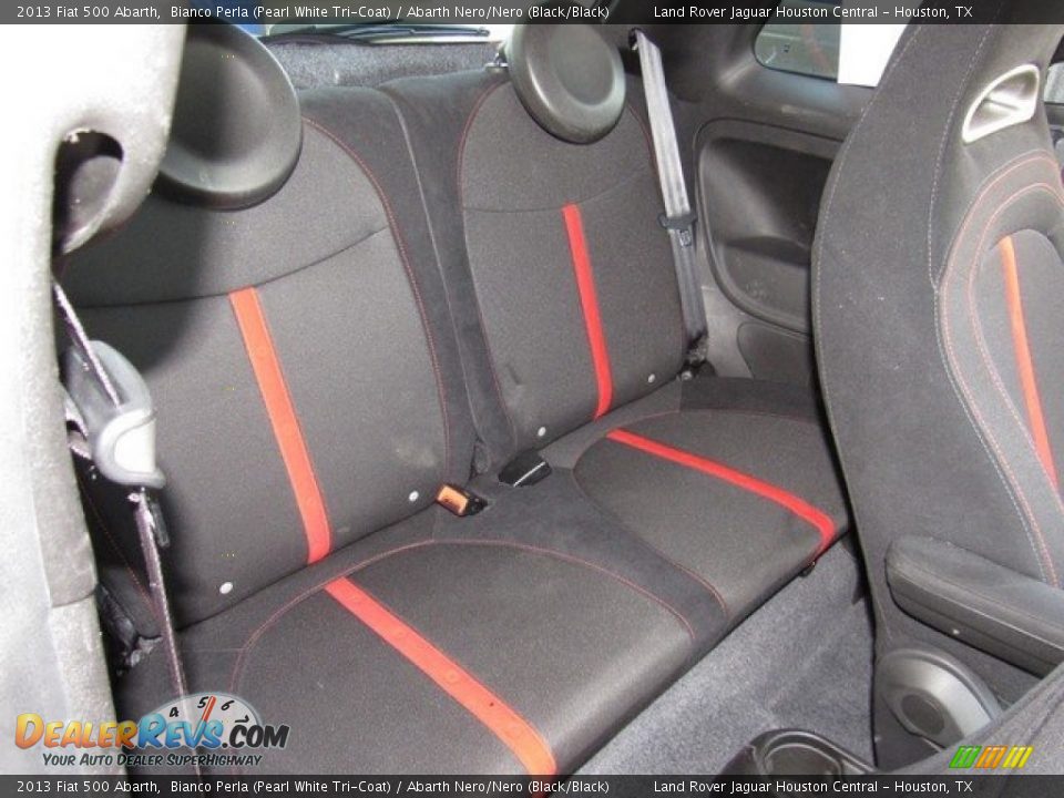 2013 Fiat 500 Abarth Bianco Perla (Pearl White Tri-Coat) / Abarth Nero/Nero (Black/Black) Photo #16