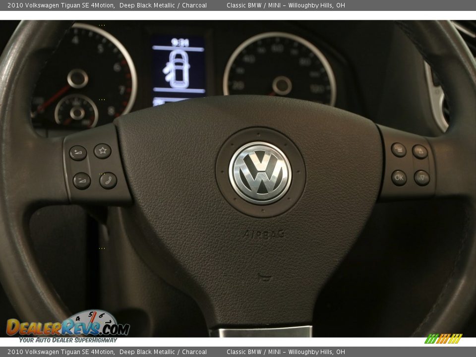 2010 Volkswagen Tiguan SE 4Motion Deep Black Metallic / Charcoal Photo #7