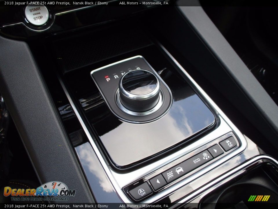 2018 Jaguar F-PACE 25t AWD Prestige Narvik Black / Ebony Photo #14