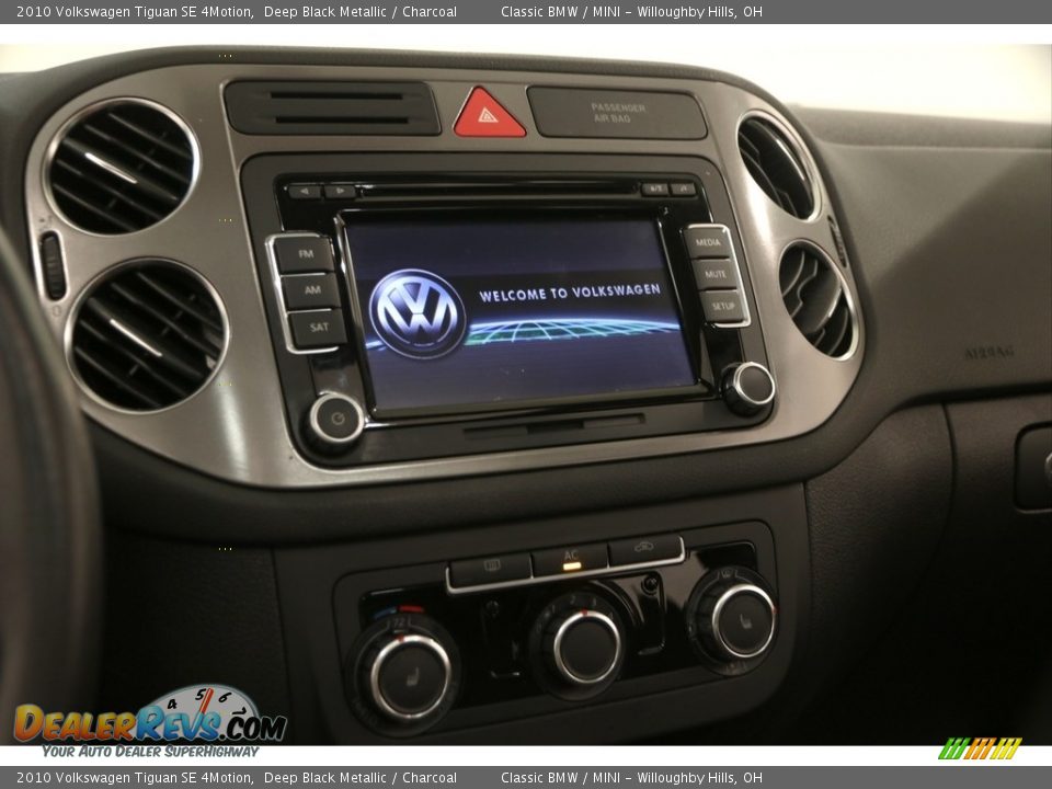2010 Volkswagen Tiguan SE 4Motion Deep Black Metallic / Charcoal Photo #9