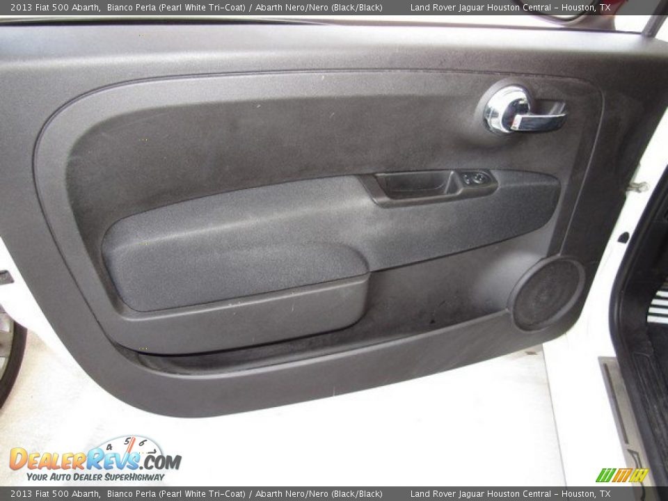 2013 Fiat 500 Abarth Bianco Perla (Pearl White Tri-Coat) / Abarth Nero/Nero (Black/Black) Photo #20