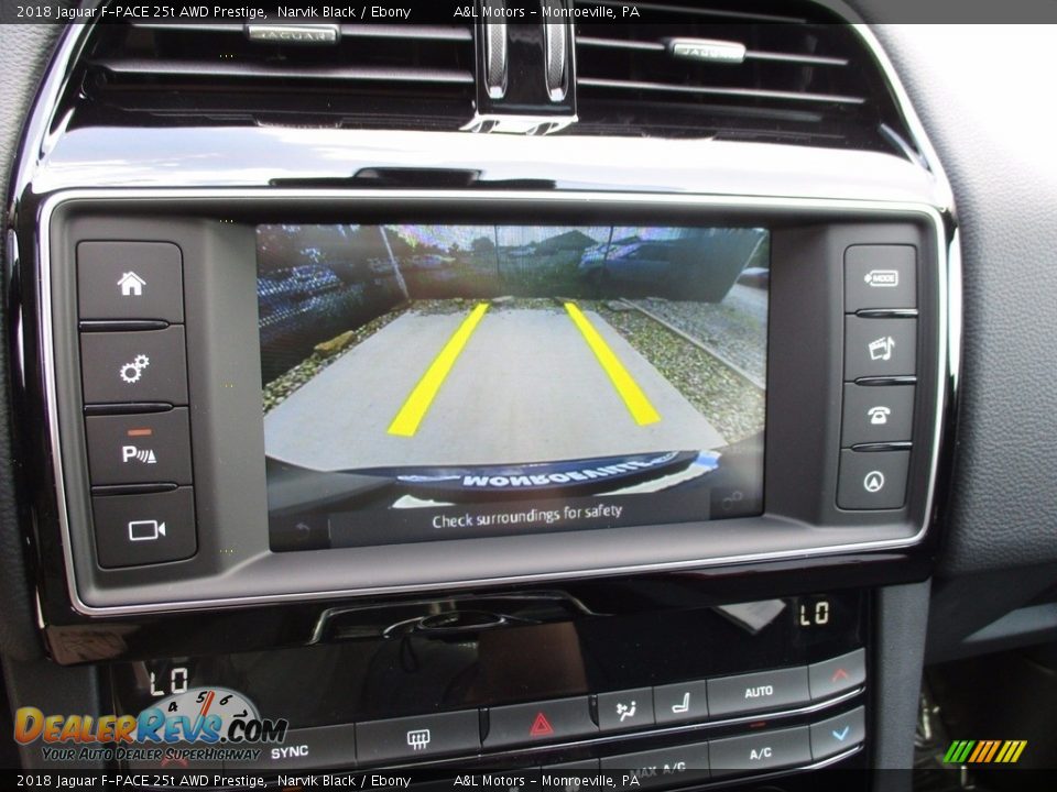 2018 Jaguar F-PACE 25t AWD Prestige Narvik Black / Ebony Photo #16
