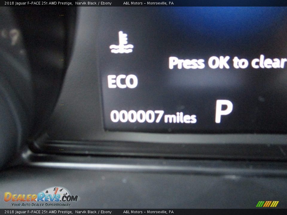 2018 Jaguar F-PACE 25t AWD Prestige Narvik Black / Ebony Photo #20
