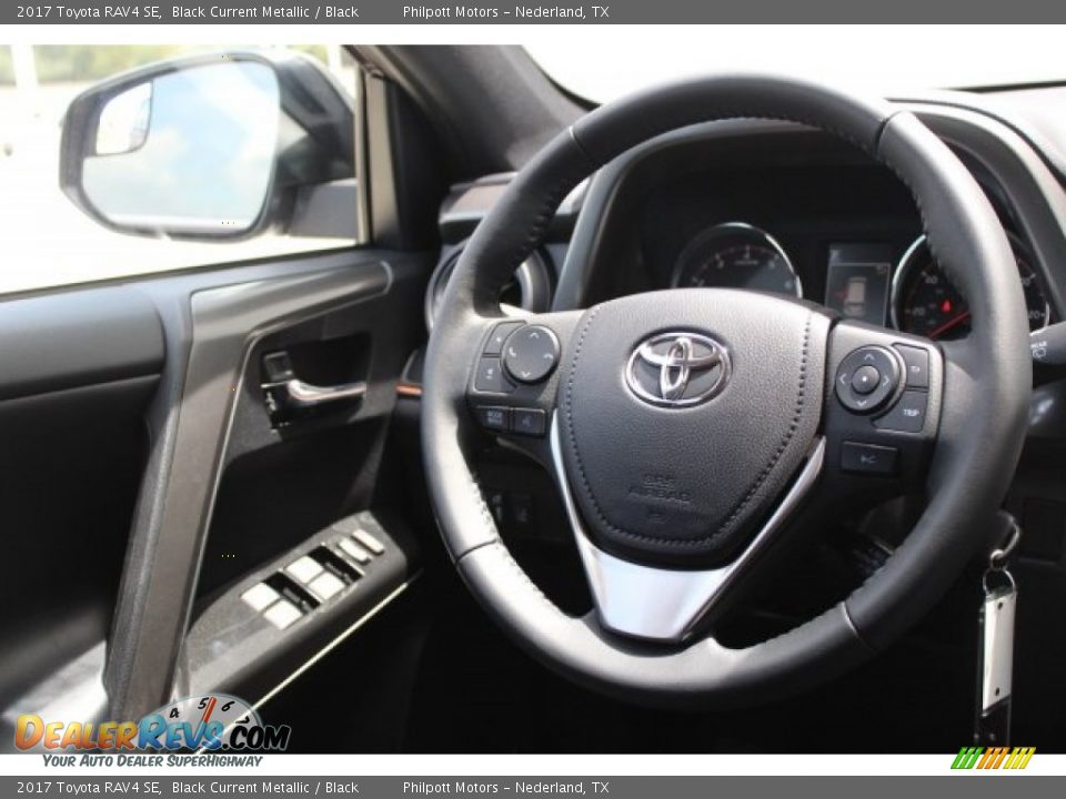2017 Toyota RAV4 SE Black Current Metallic / Black Photo #26