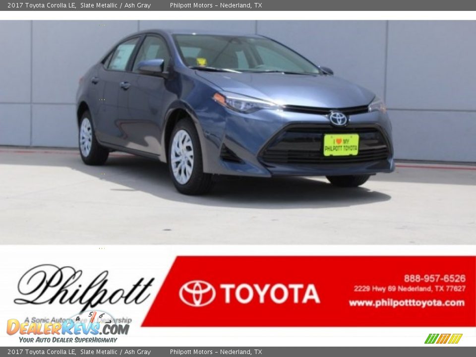 2017 Toyota Corolla LE Slate Metallic / Ash Gray Photo #1