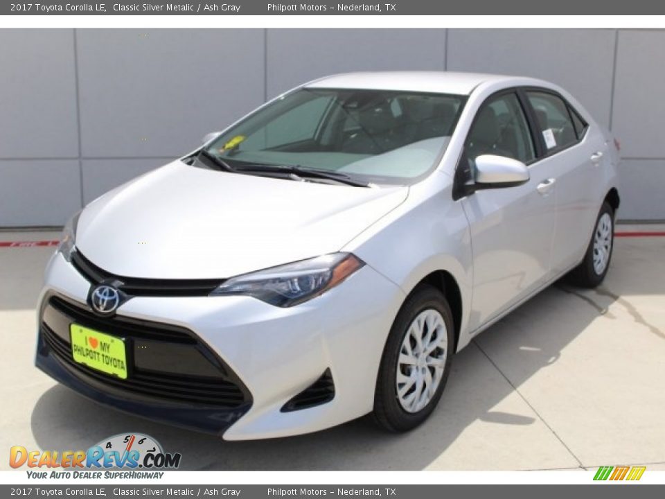 2017 Toyota Corolla LE Classic Silver Metalic / Ash Gray Photo #4