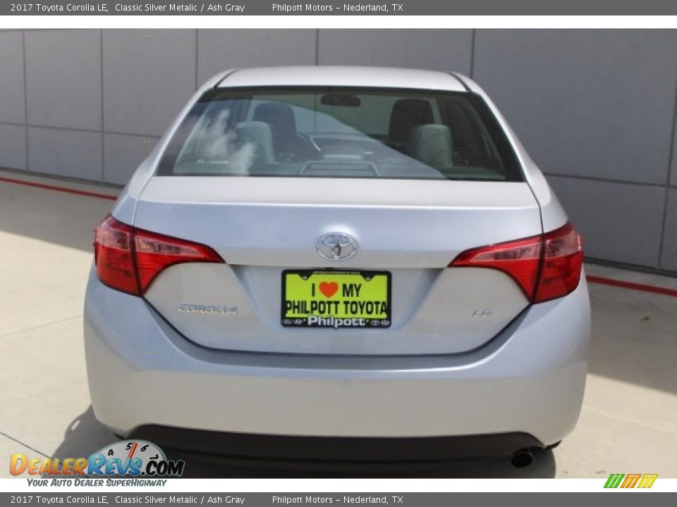 2017 Toyota Corolla LE Classic Silver Metalic / Ash Gray Photo #7