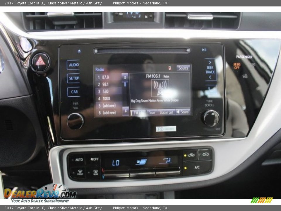 2017 Toyota Corolla LE Classic Silver Metalic / Ash Gray Photo #12