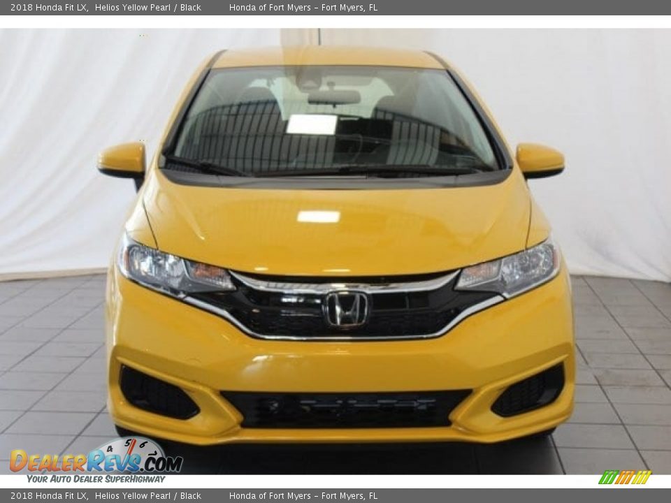 2018 Honda Fit LX Helios Yellow Pearl / Black Photo #3