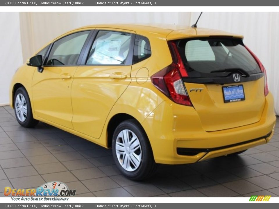 2018 Honda Fit LX Helios Yellow Pearl / Black Photo #6